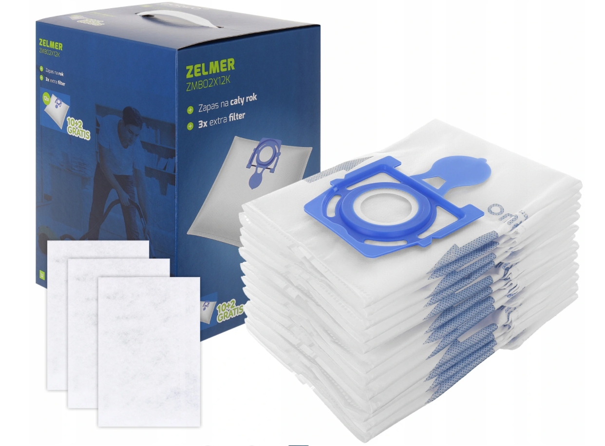 

12x Worki Odkurzacza Zelmer Odyssey Meteor 2 Elf 2