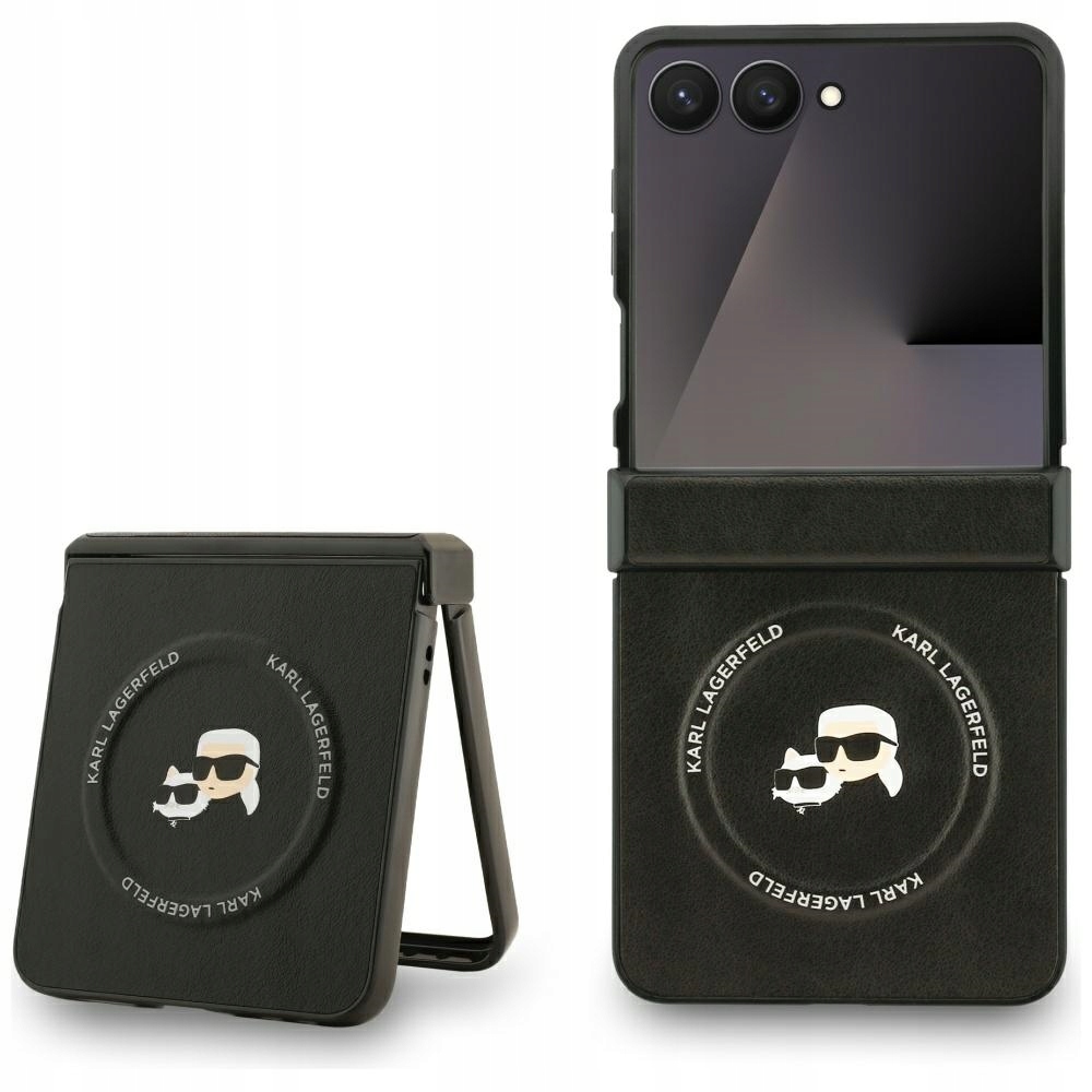 Pouzdro Karl Lagerfeld Karl&Choupette Pins MagSafe pro Samsung Galaxy Z Flip7