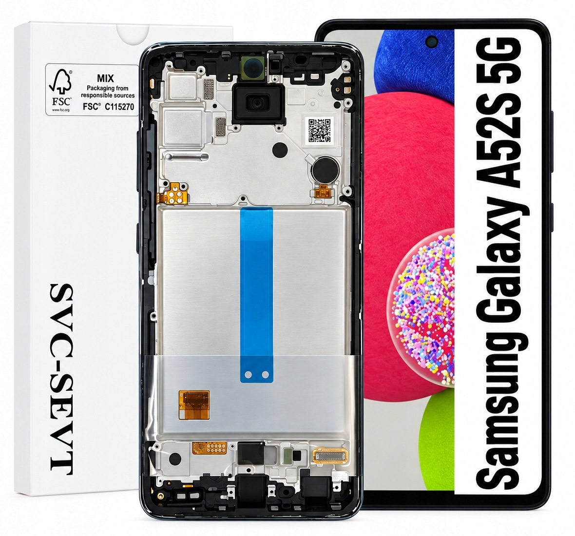 Displej Pro Samsung Galaxy A52S 5G A528 Originál Oem Obrazovka Rámeček