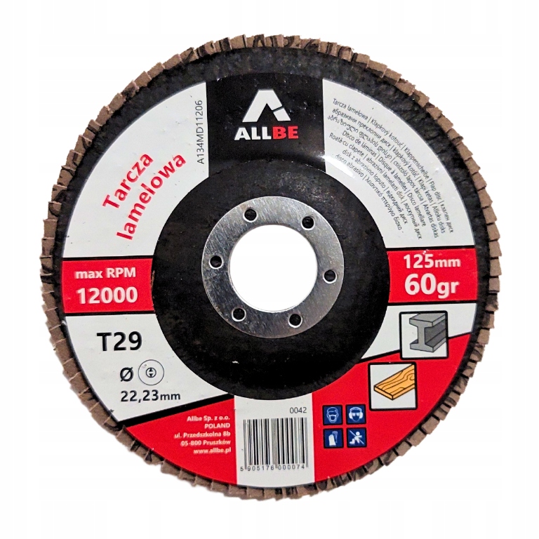 10SZT TARCZE LAMELOWE LISTKOWE 125MM P60 METAL PRO Marka inny