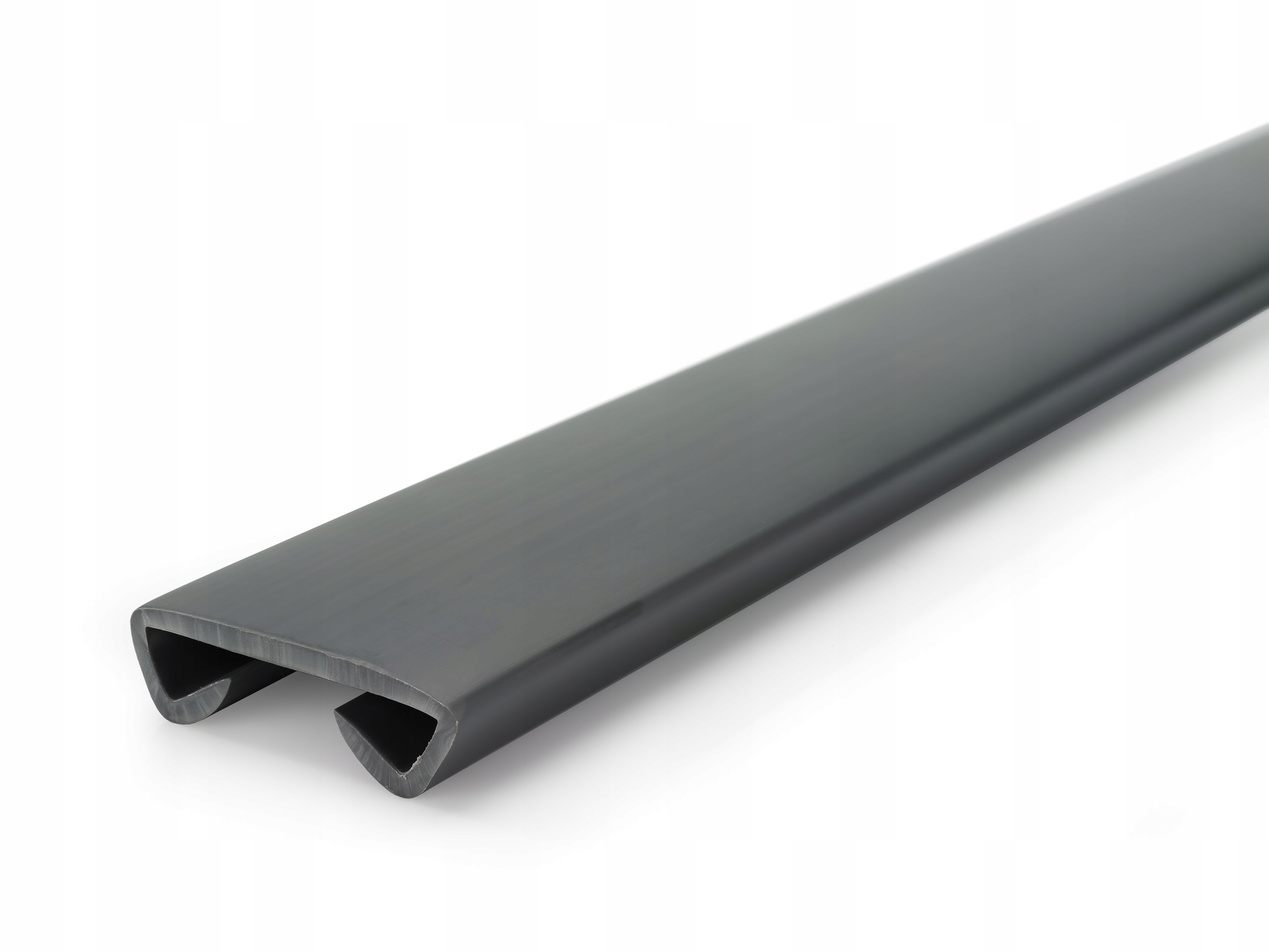 Pvc zábradliový profil Standard 40x8 mm tmavosivý 1 m, plus 2 záslepky