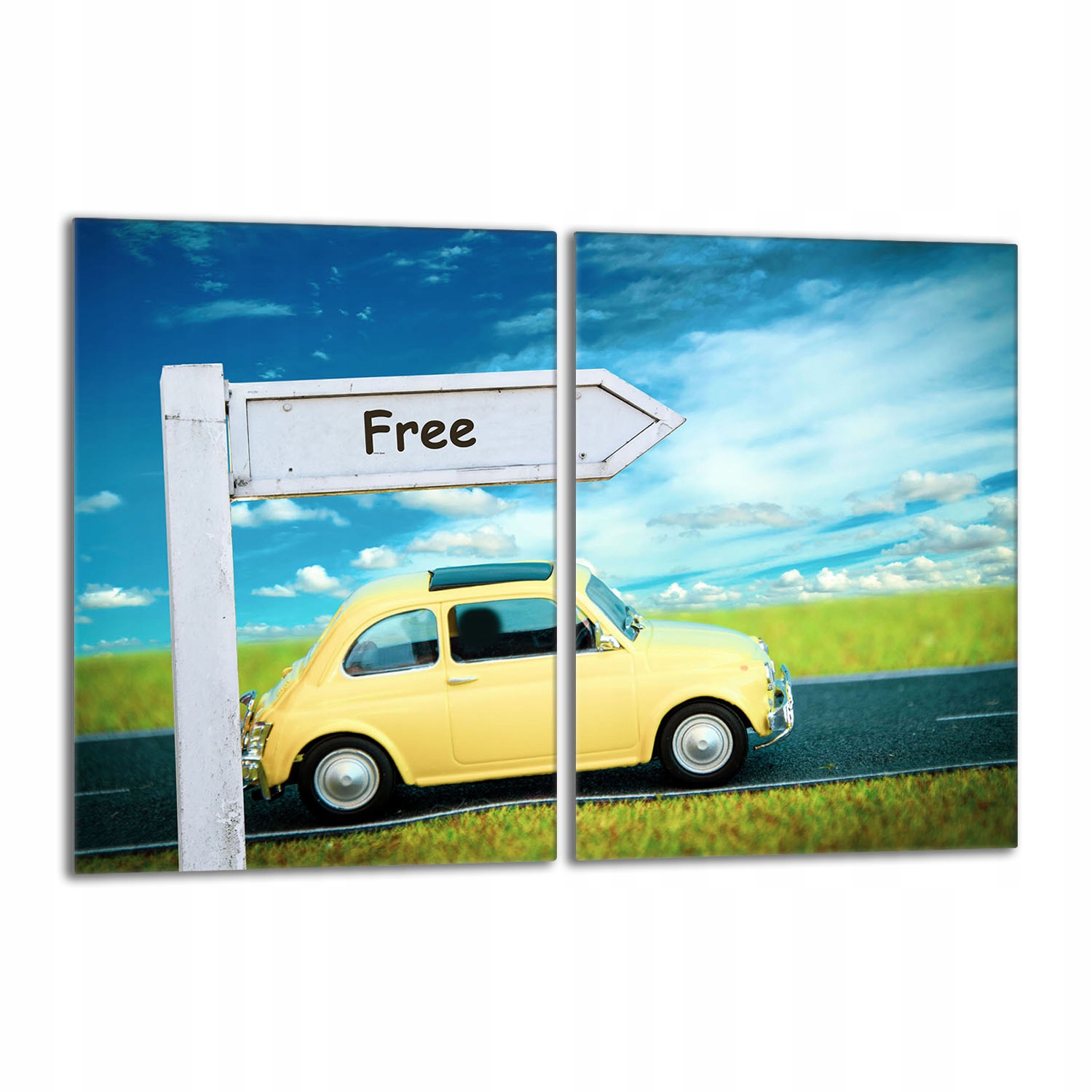 Skleněná ochranná deska na sporák 2x40x52 Auto do kuchyně