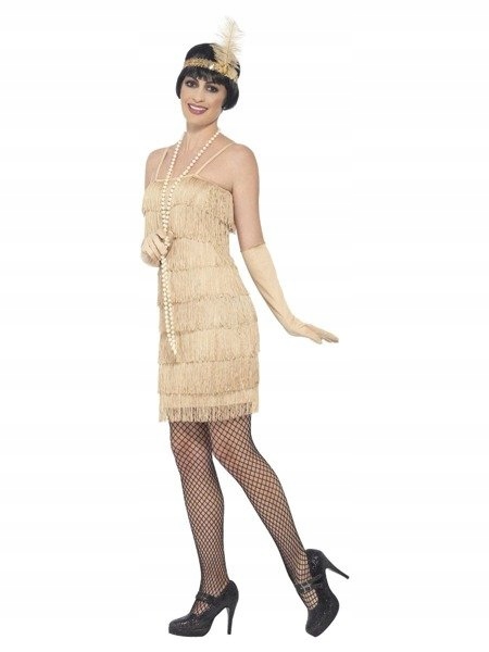Kostým Retro 20. Léta Flapper Zlatý S