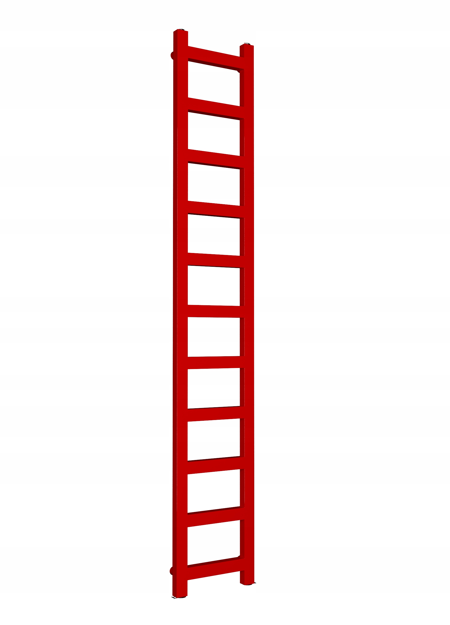 Kúpeľňový radiátor Mini 1650x250 červený