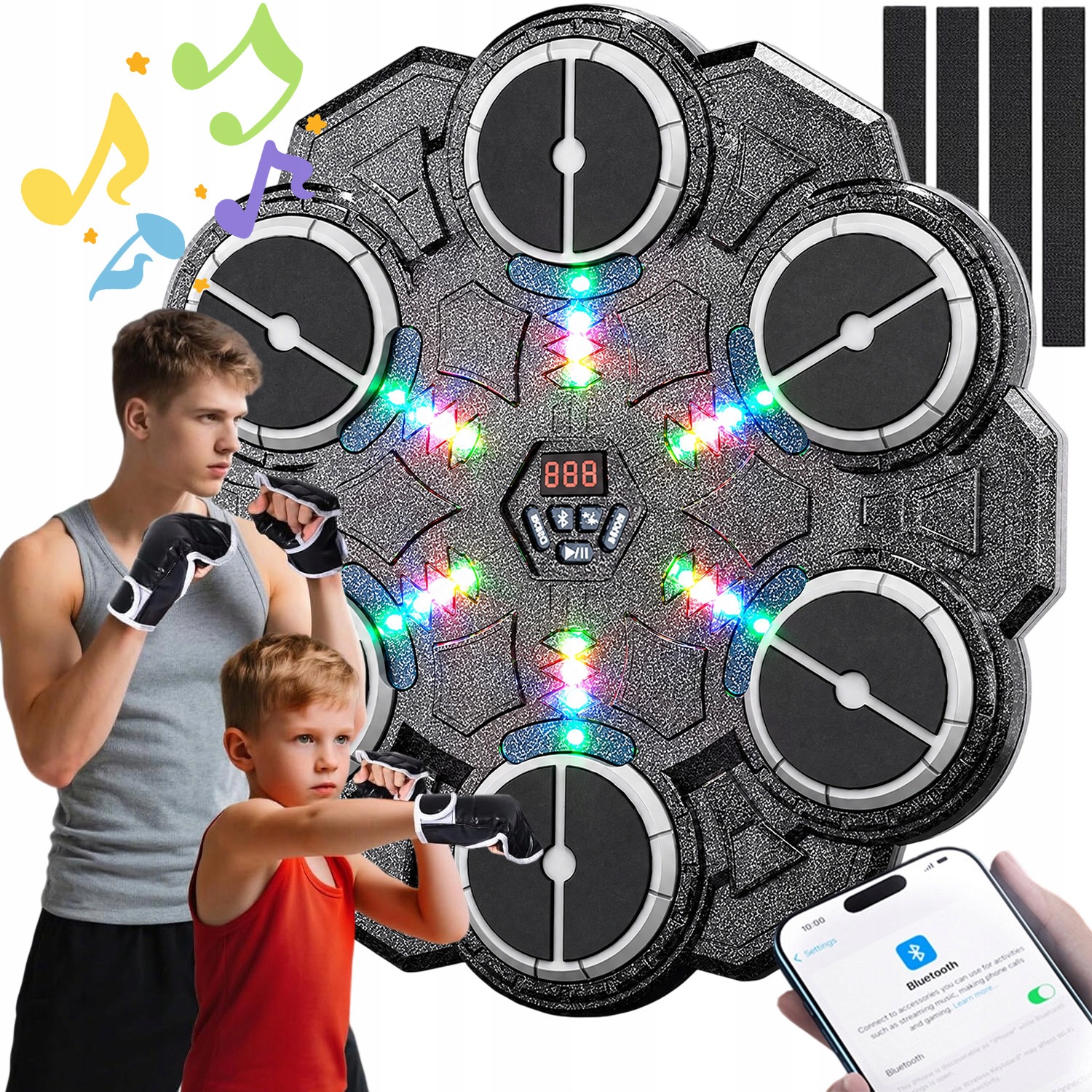 Music Boxing Machine Boxovací Trenažér S Bluetooth A Rukavicemi, Sada