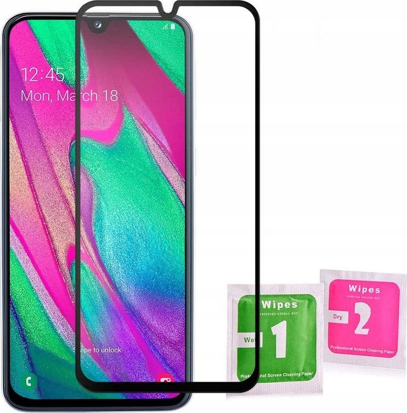 

Pełne Szkło 9D do Samsung Galaxy A40 Full Glue