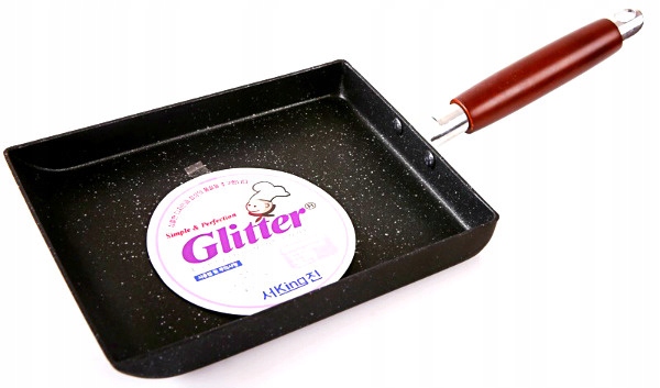 Oryginalna Koreańska Patelnia do omletu tamago, mała 23,5cm x 17,5cm