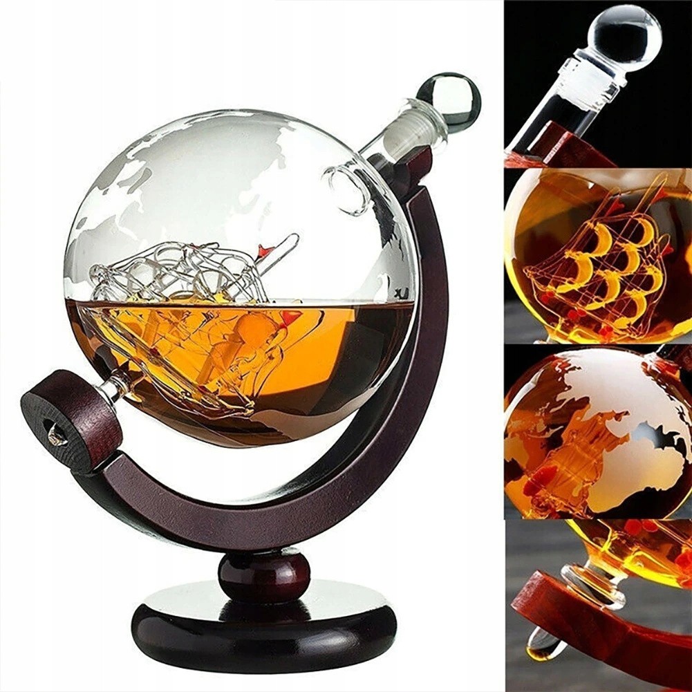 GRAWEROWANA KARAFKA DO WHISKY DOZOWNIK GLOBUS Rodzaj karafka