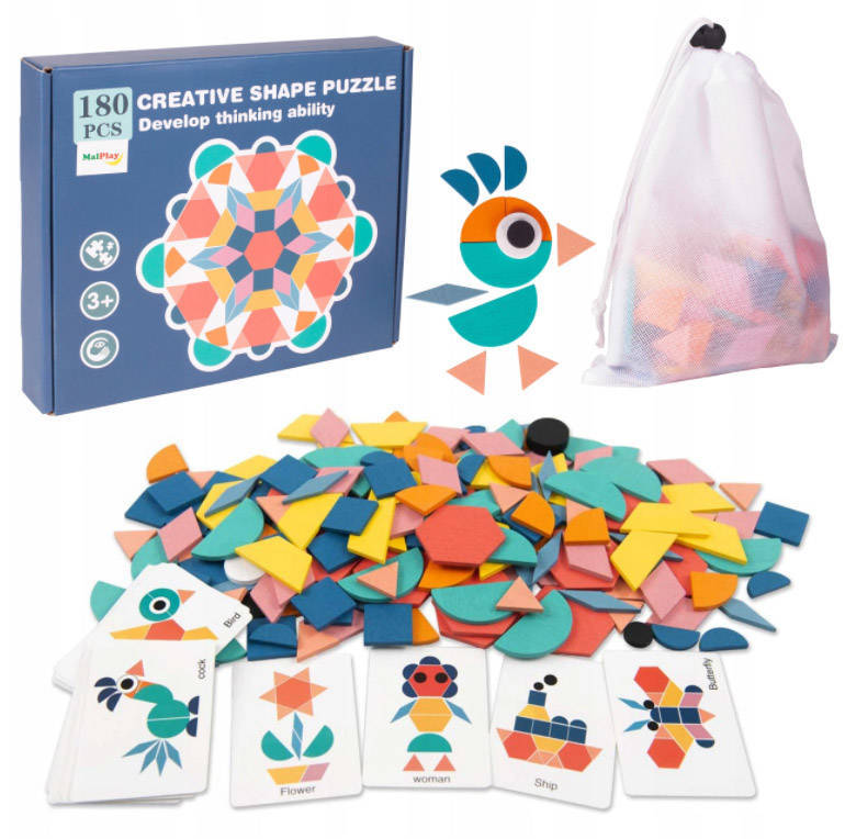 

Układanka Drewniana Puzzle Tangram Montessori