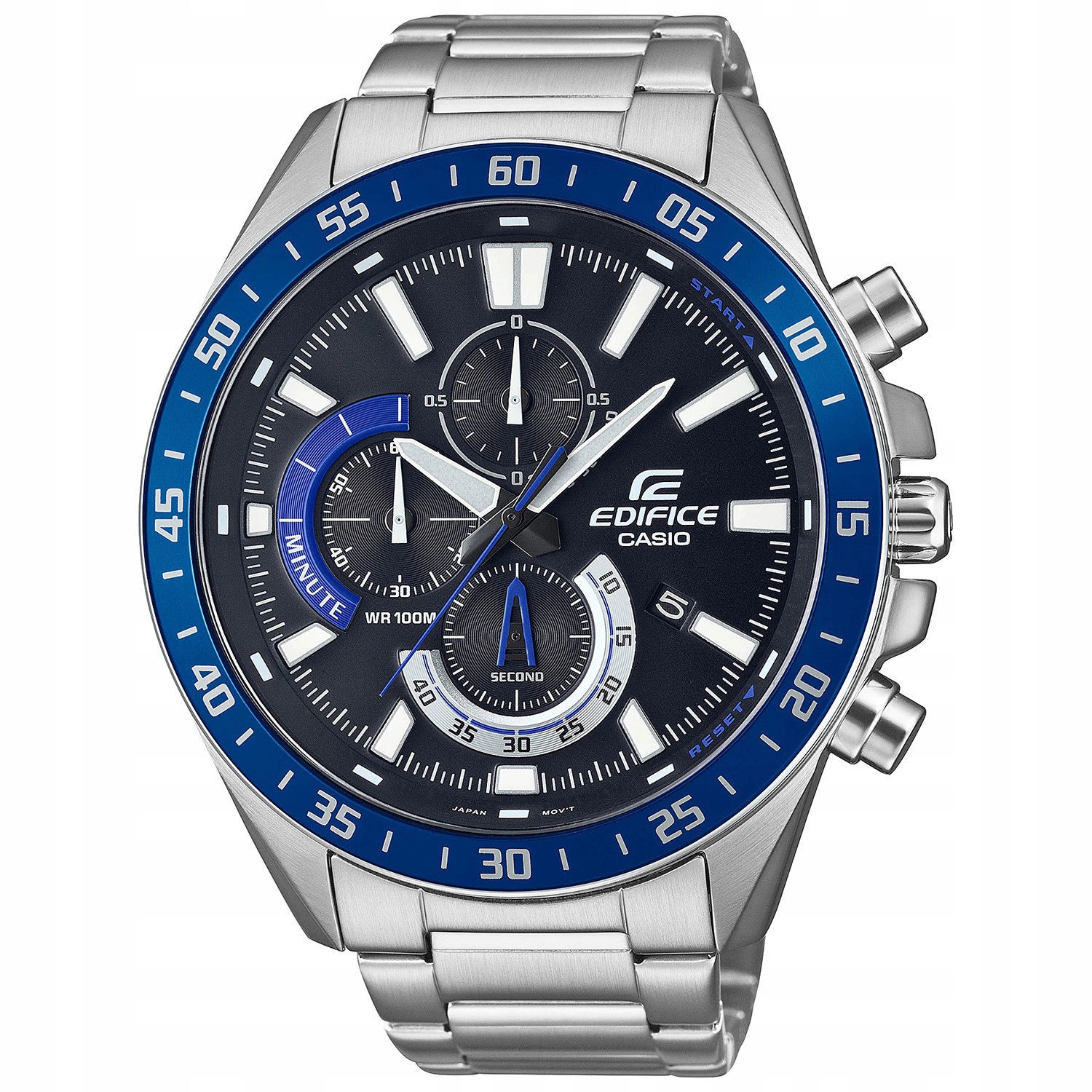 Casio Edifice EFV-620D-1A2VUEF 100 m Stříbrný