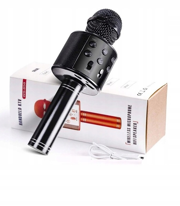 

Mikrofon Bezprzewodowy Karaoke Bluetooth Czarny