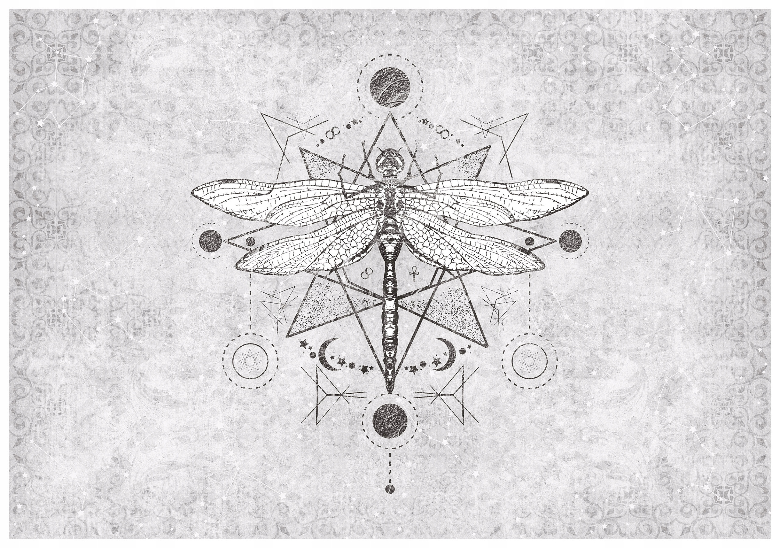 Fototapeta flizelina Geometrická Váza černobílá harmonie 208x146 lepidlo