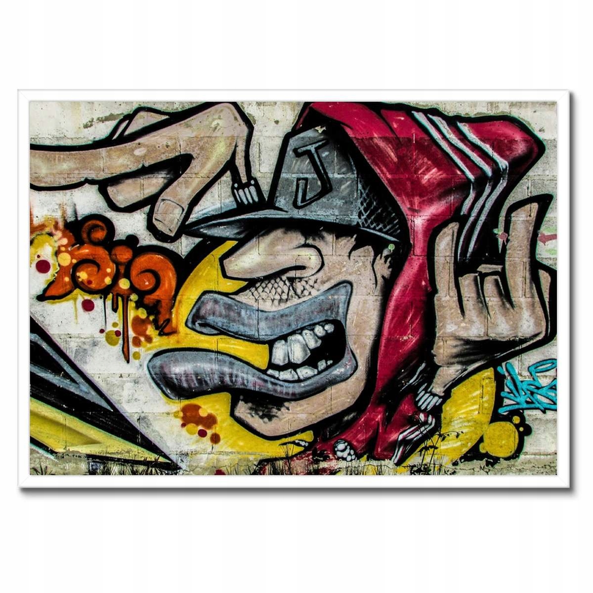 Plakáty v rámu 70x50 Graffiti Murale