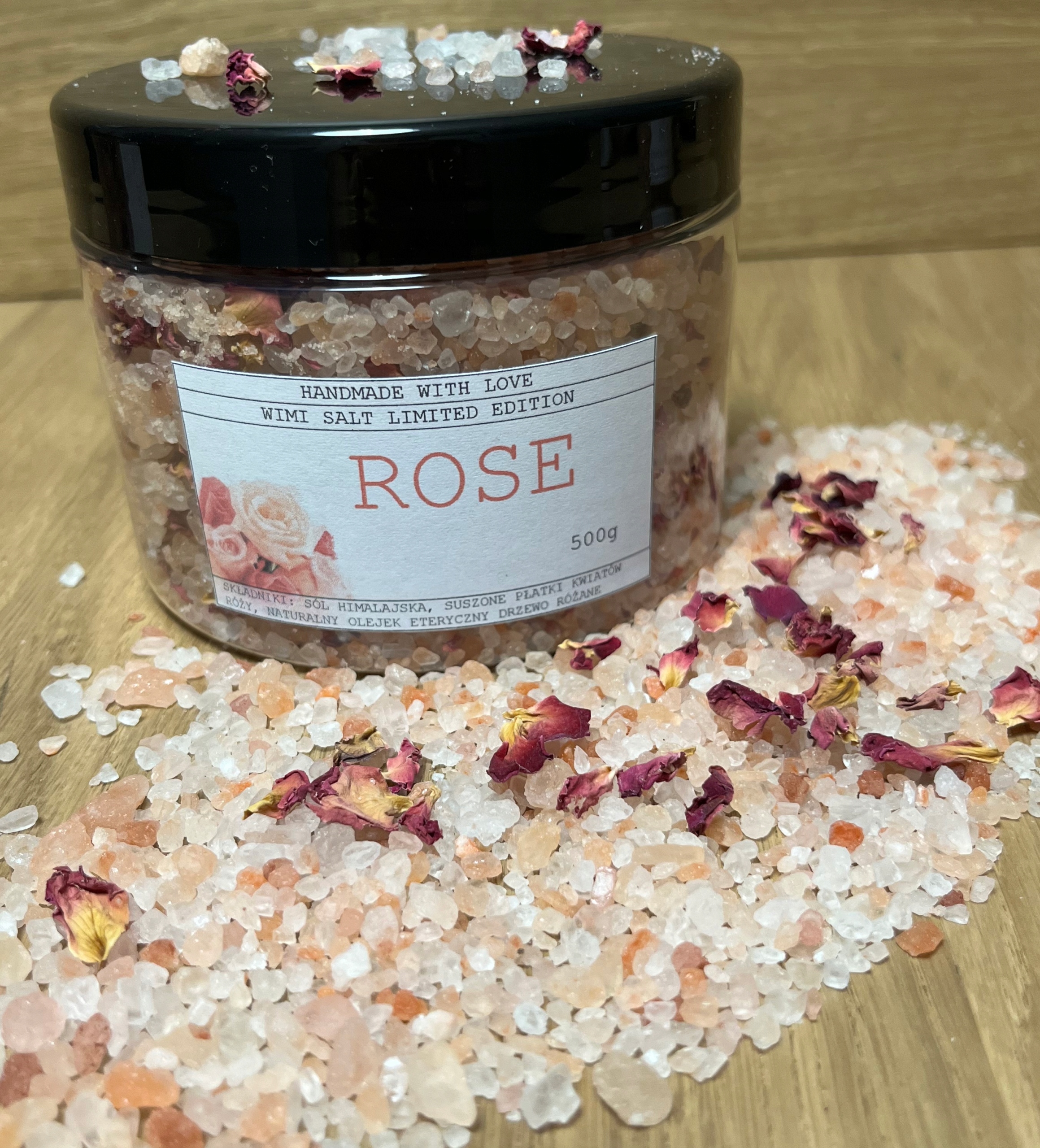 SÓL DO KĄPIELI 500g RÓŻA DRZEWO RÓŻANE NATURALNA