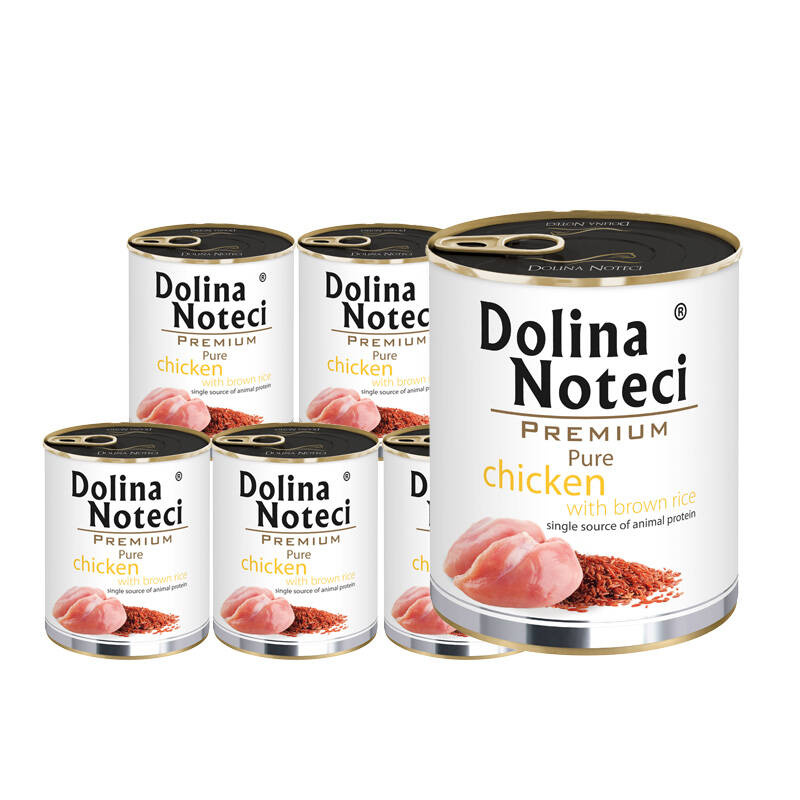 Levně Mokré krmivo pro alergické psy Dolina Noteci Premium Pure kuře 6 x 800 g