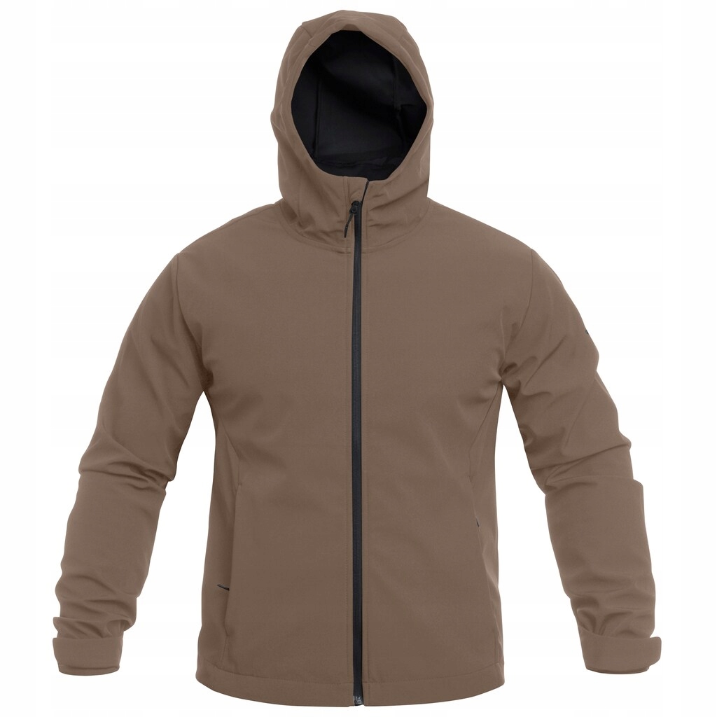 Pánská nepromokavá bunda s lehkou membránou 4F Softshell M324 Hnědá 3XL