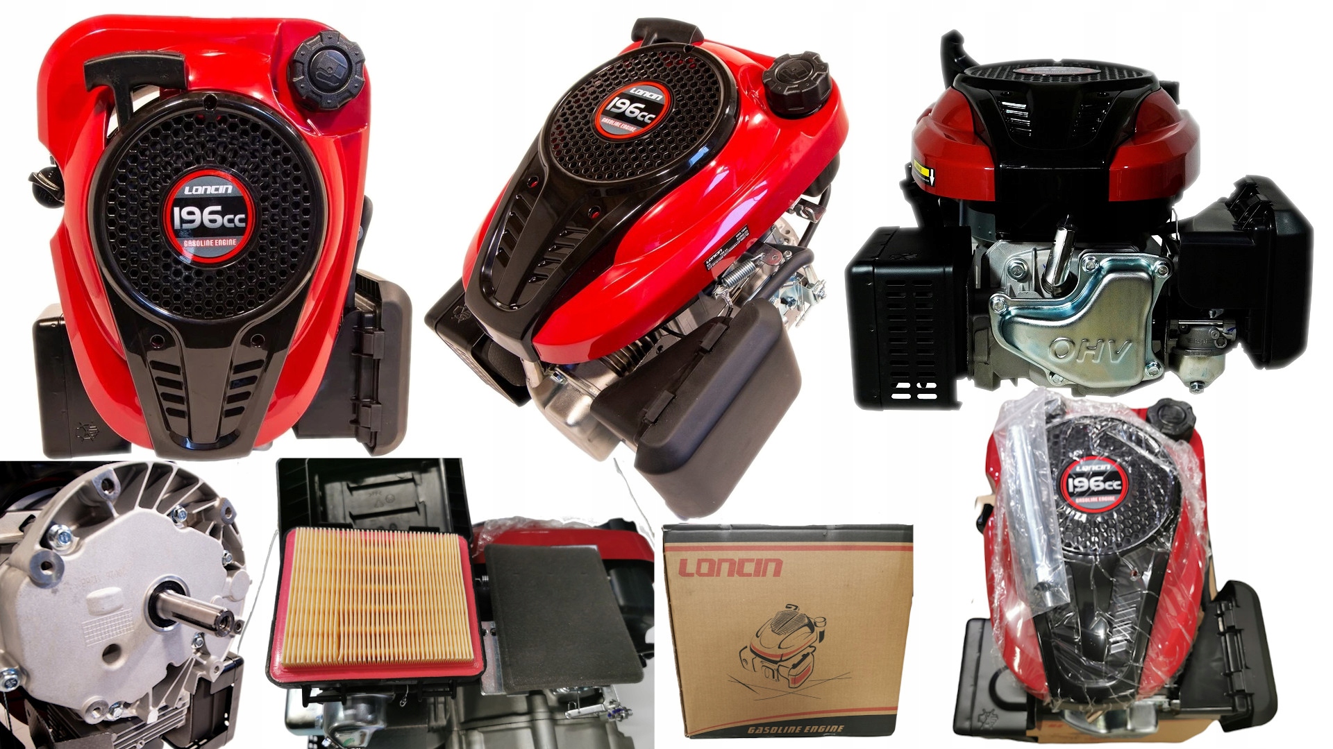 LC1P70FC-G Loncin Silnik spalinowy 4-suwowy 196cm3 55/22mm ssanie ręczne
