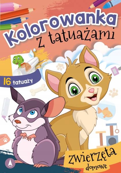 

Kolorowanka z tatuażami. Zwierzęta domowe
