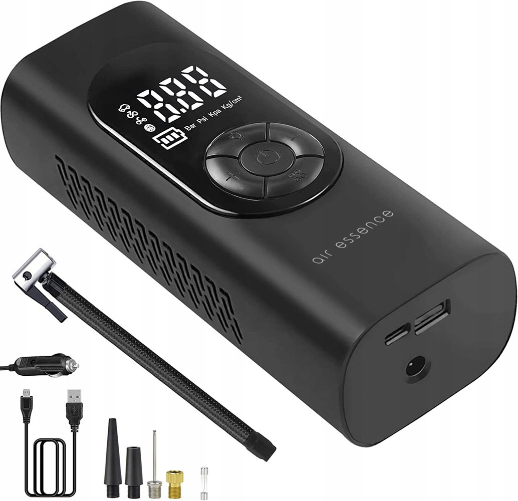 BEZPRZEWODOWY KOMPRESOR SAMOCHODOWY Air Essence Pampero, Sprężarka LED LCD