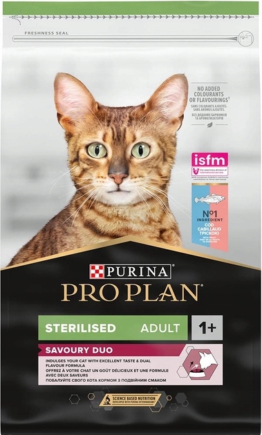 Purina Pro Plan Cat Sterilised 10kg Dorsz i Pstrąg dla kotów dorosłych