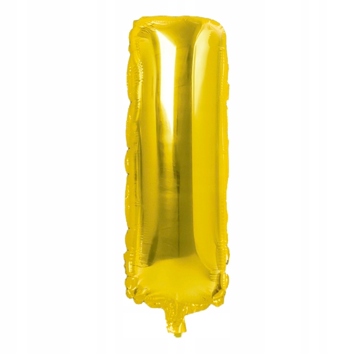 

Balon Foliowy złota litera I - 40 cm Litery Balony