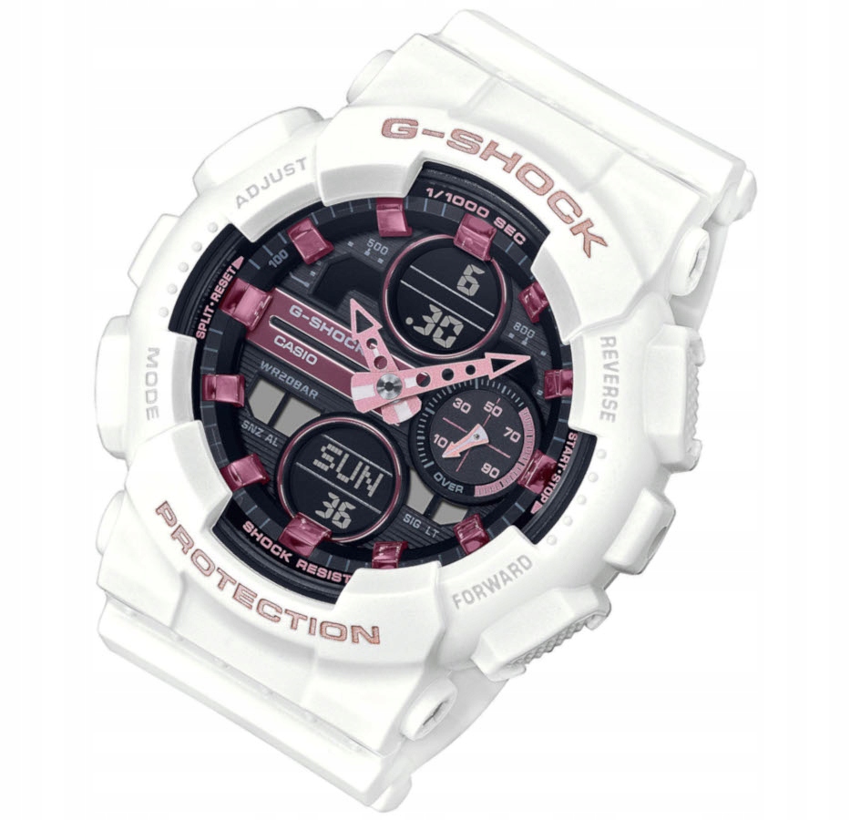 Bílé sportovní dámské hodinky Casio G-shock GMA-S140M Box Gravírování bonus
