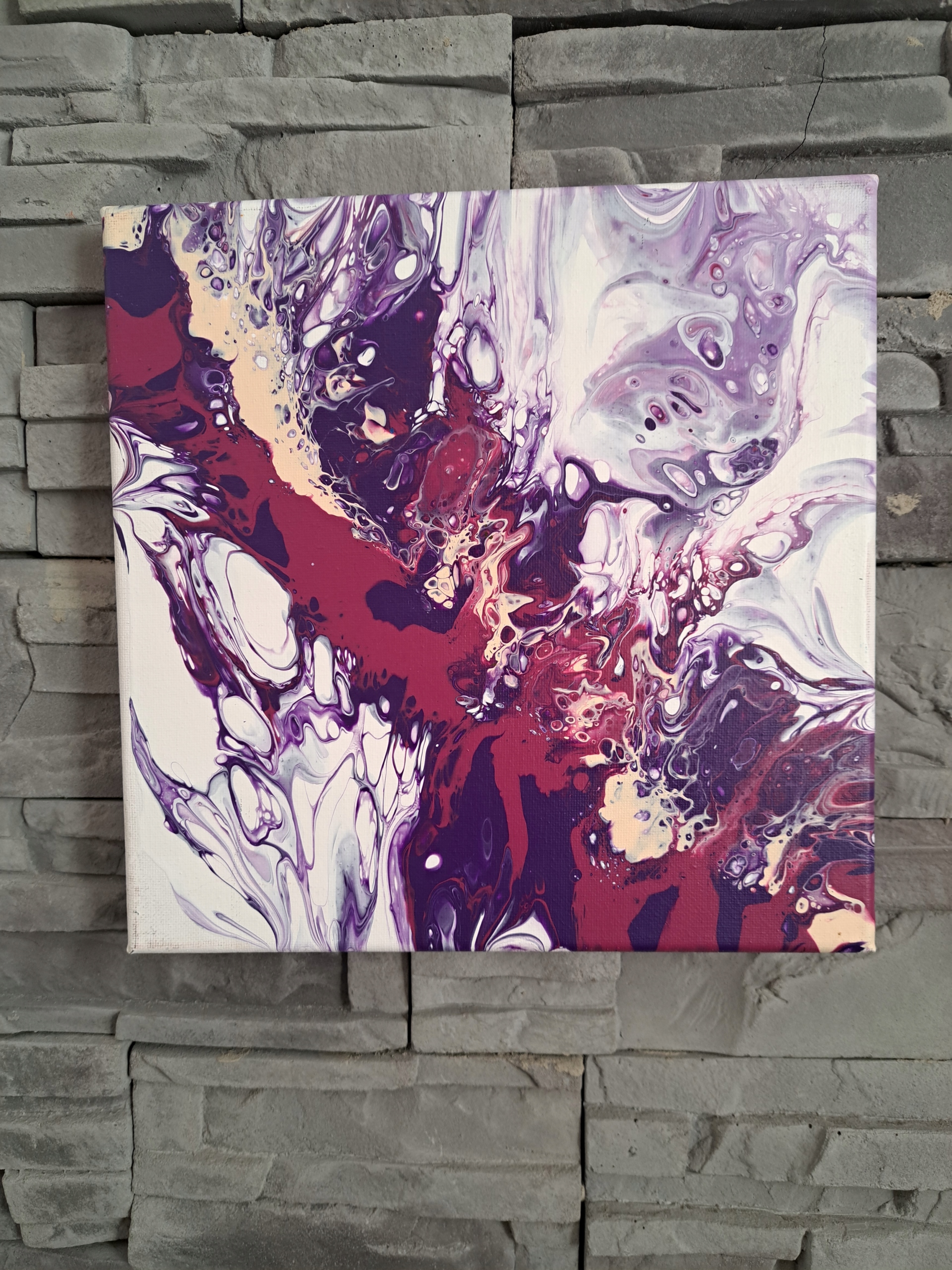 Unikátní obraz ručně malovaný autorský pouring 25/25