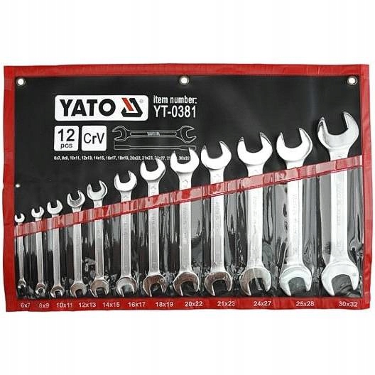 

Yato Klucze Płaskie Dwustronne Płachcie 6-32mm 12s