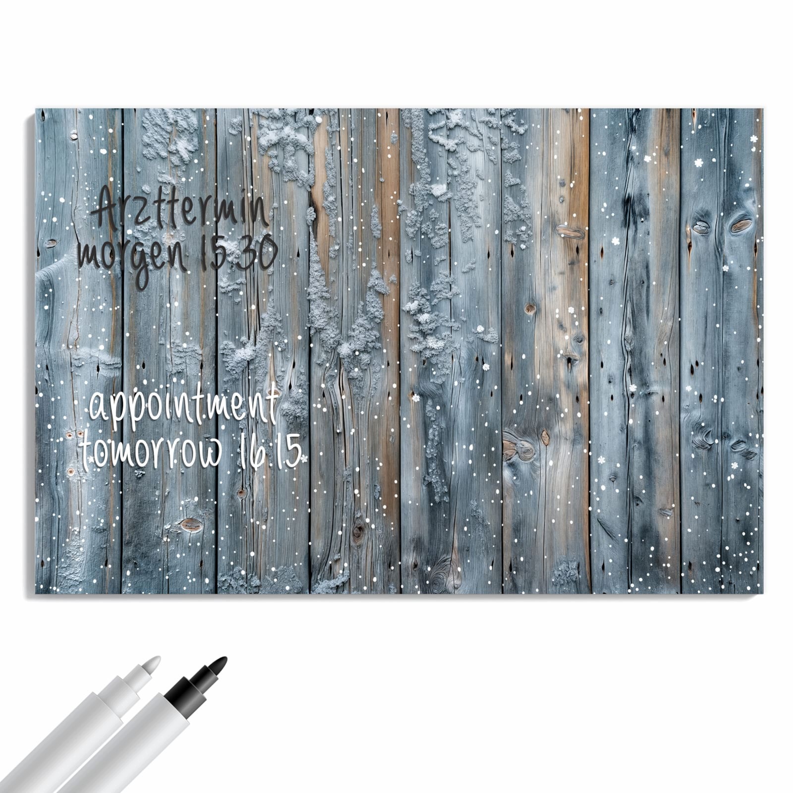 Magnetická tabule Zima Panely dřevěné 90 × 60 cm