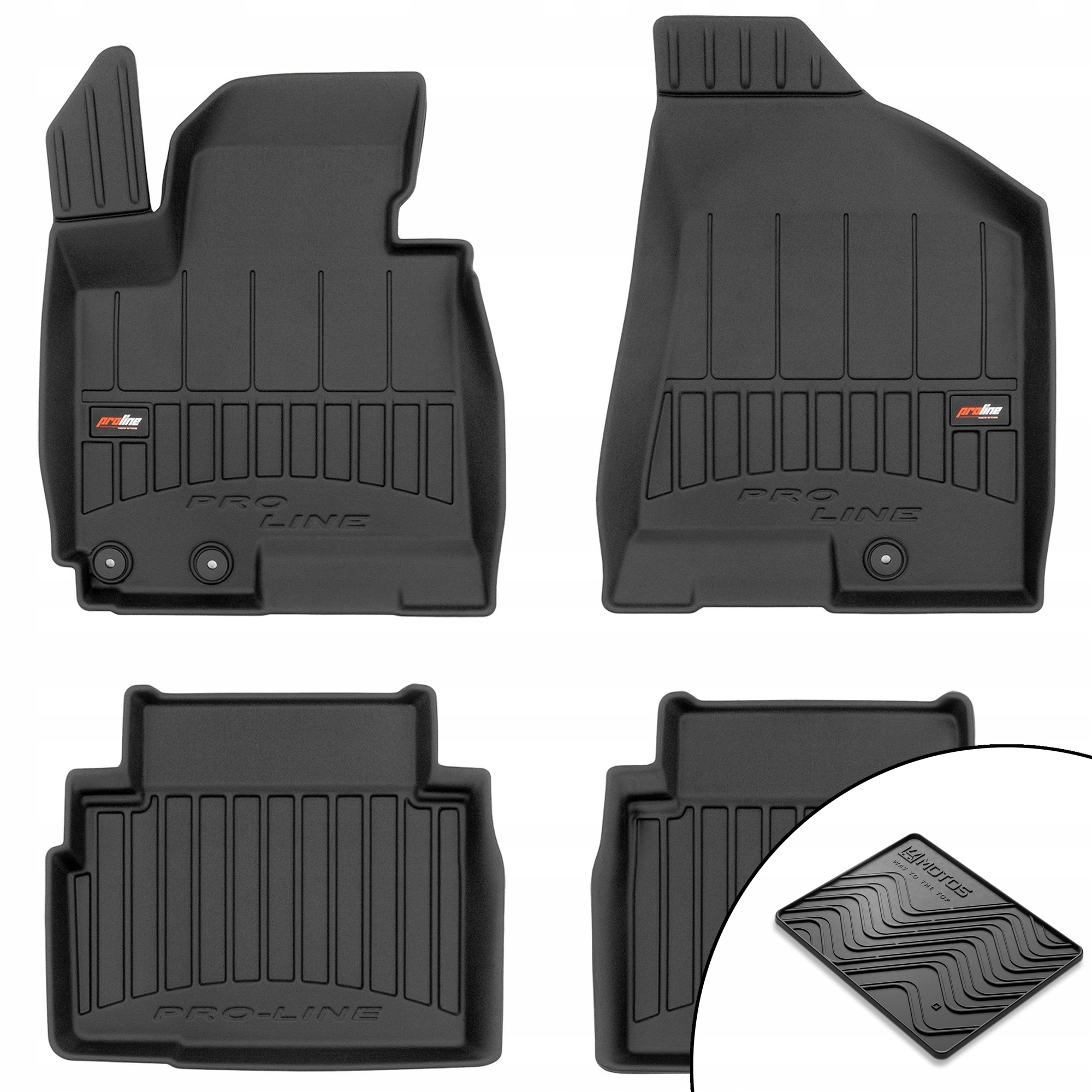 3D gumové rohože Kia Sportage III 2010-2015 rohož zdarma