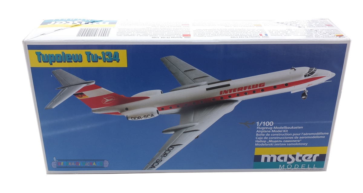 Tupolev Tu-134 - Master Modell (ex VEB Plasticart) 1:100