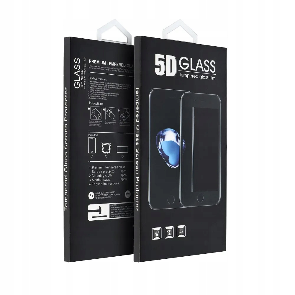 5D Full Glue Tempered Glass do iPhone 15 Pro Max (matte) czarny