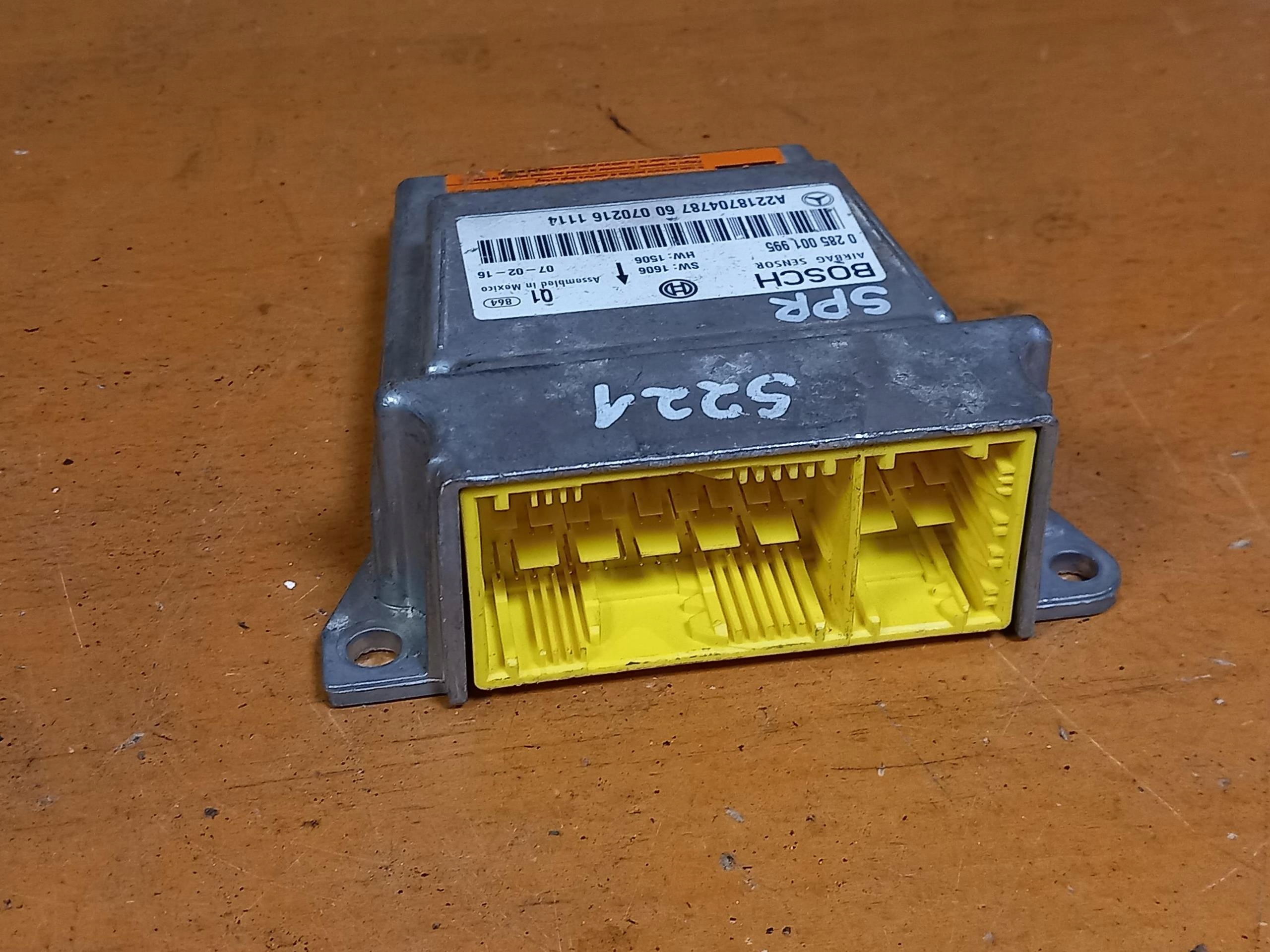 module control unit airbag MERCEDES S-KLASA W221 A2218704787 05-13