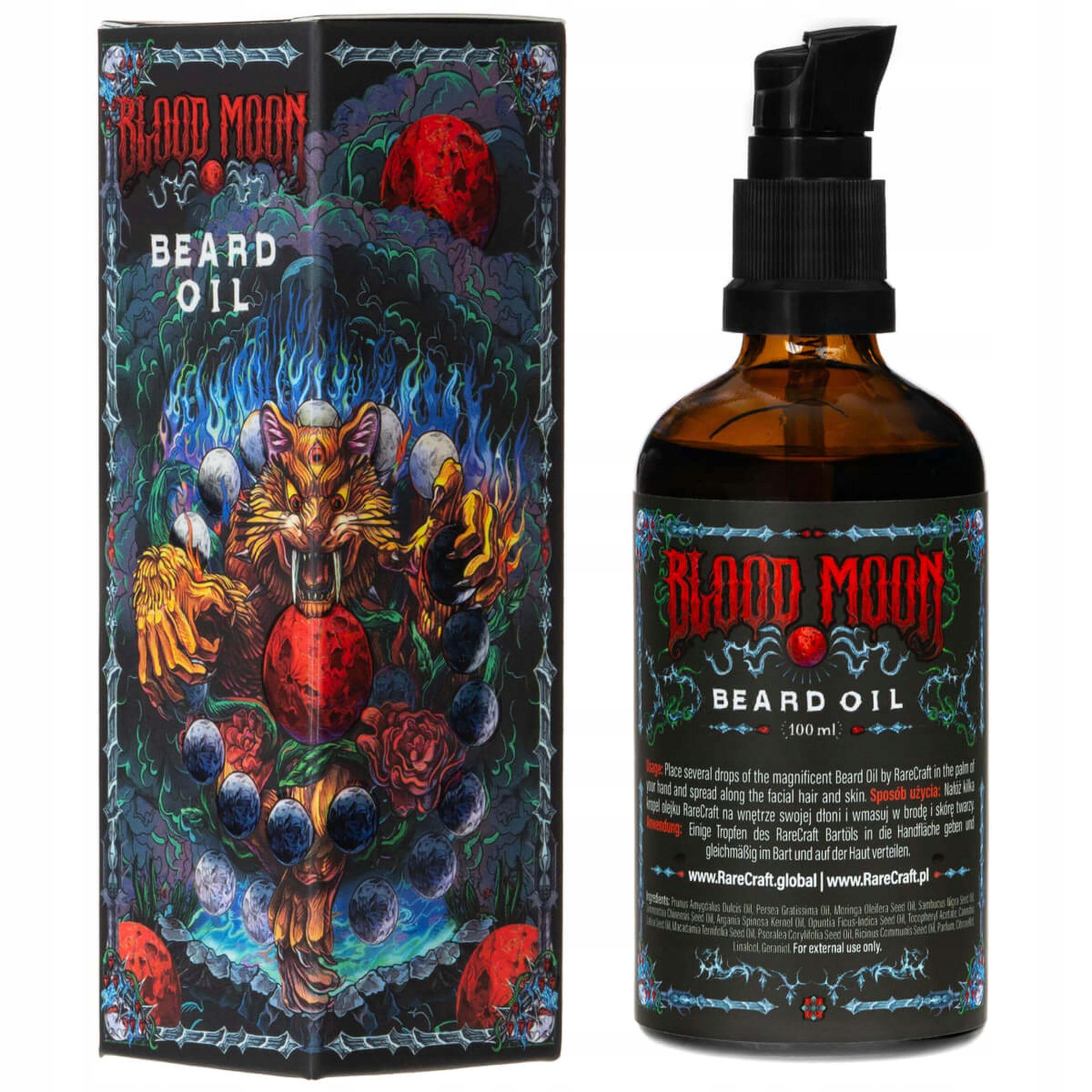 RareCraft Olej na péči o vousy Blood Moon Beard Oil 100 ml