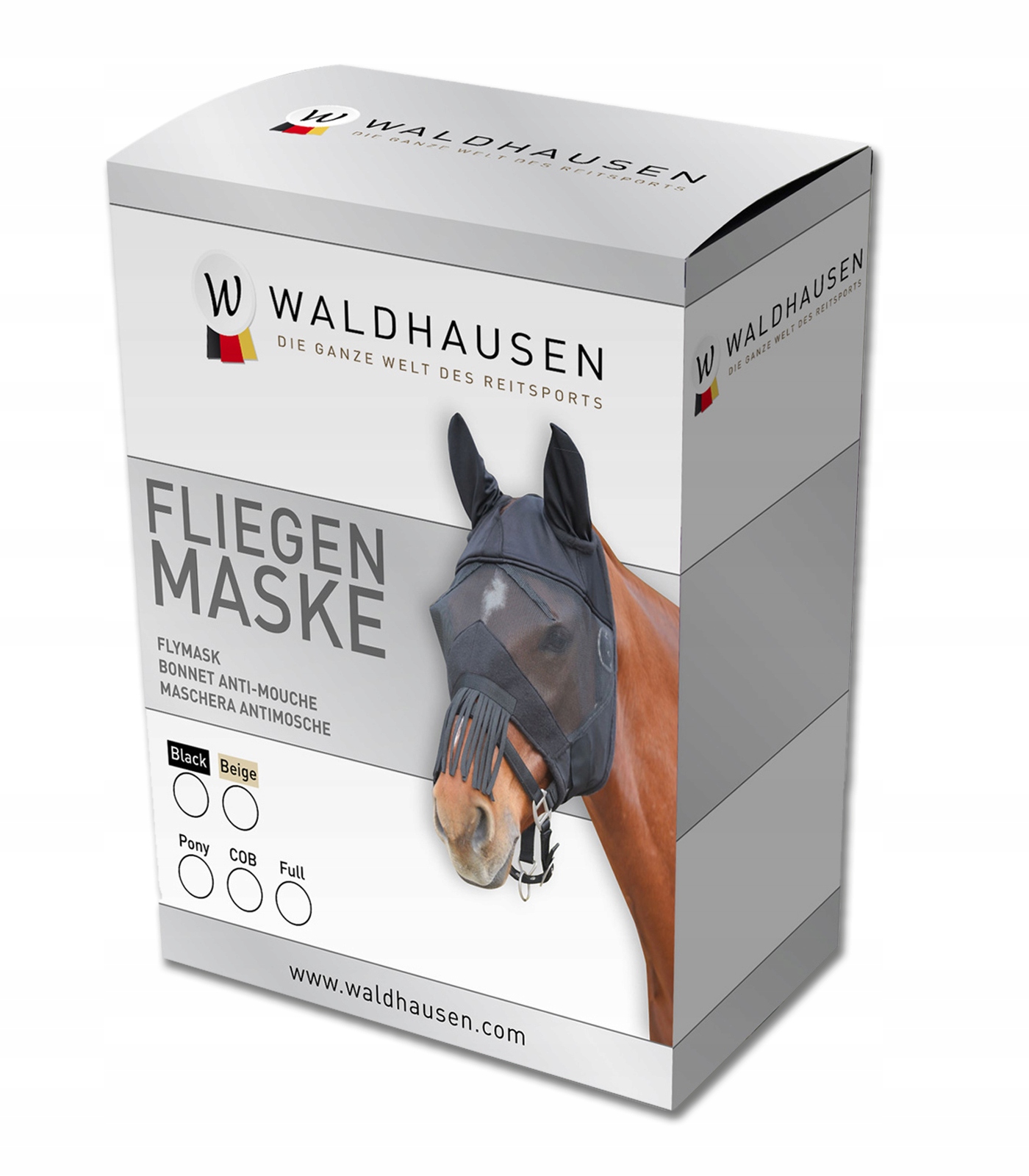 Moskitiera dla konia Full Waldhausen Premium czarna