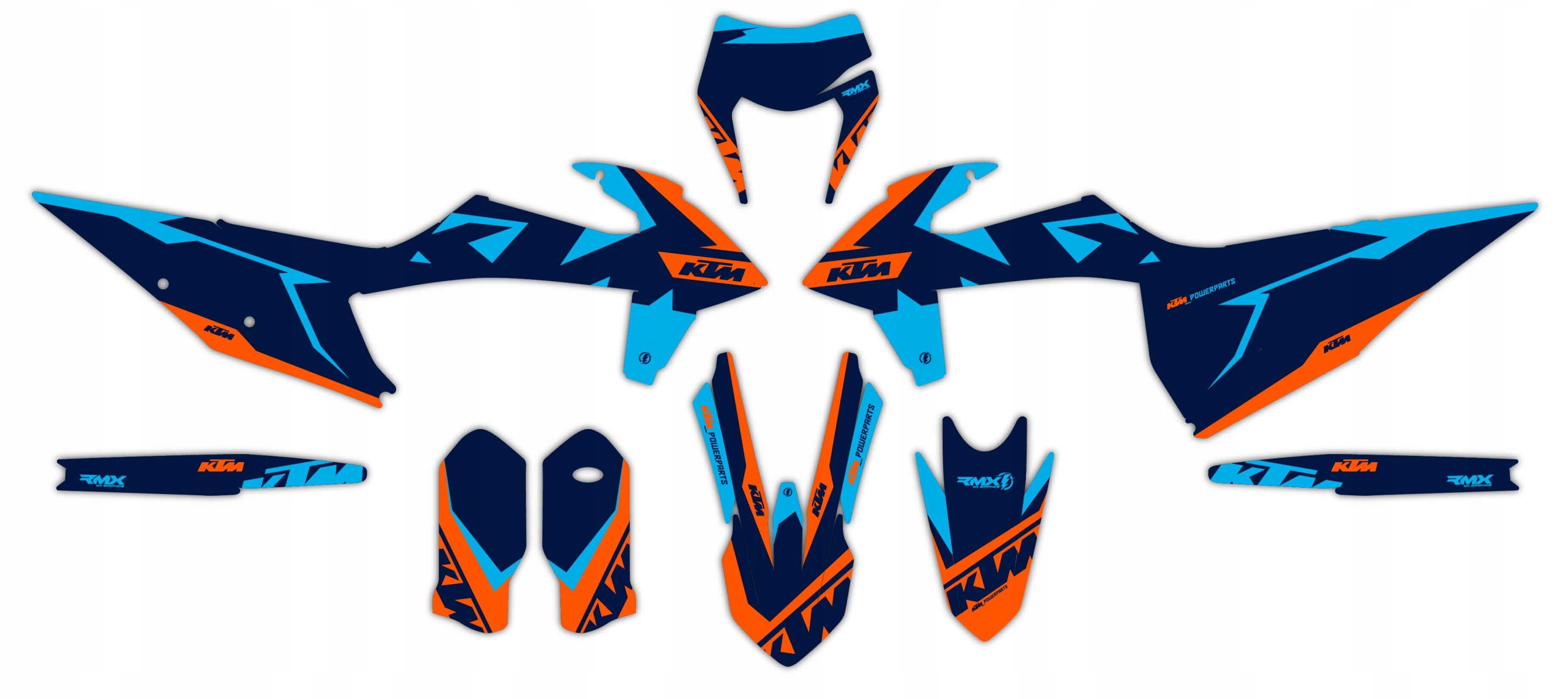 Dýha nálepky na motor Ktm Exc Exc-f Xc-w 2020 2021 2022