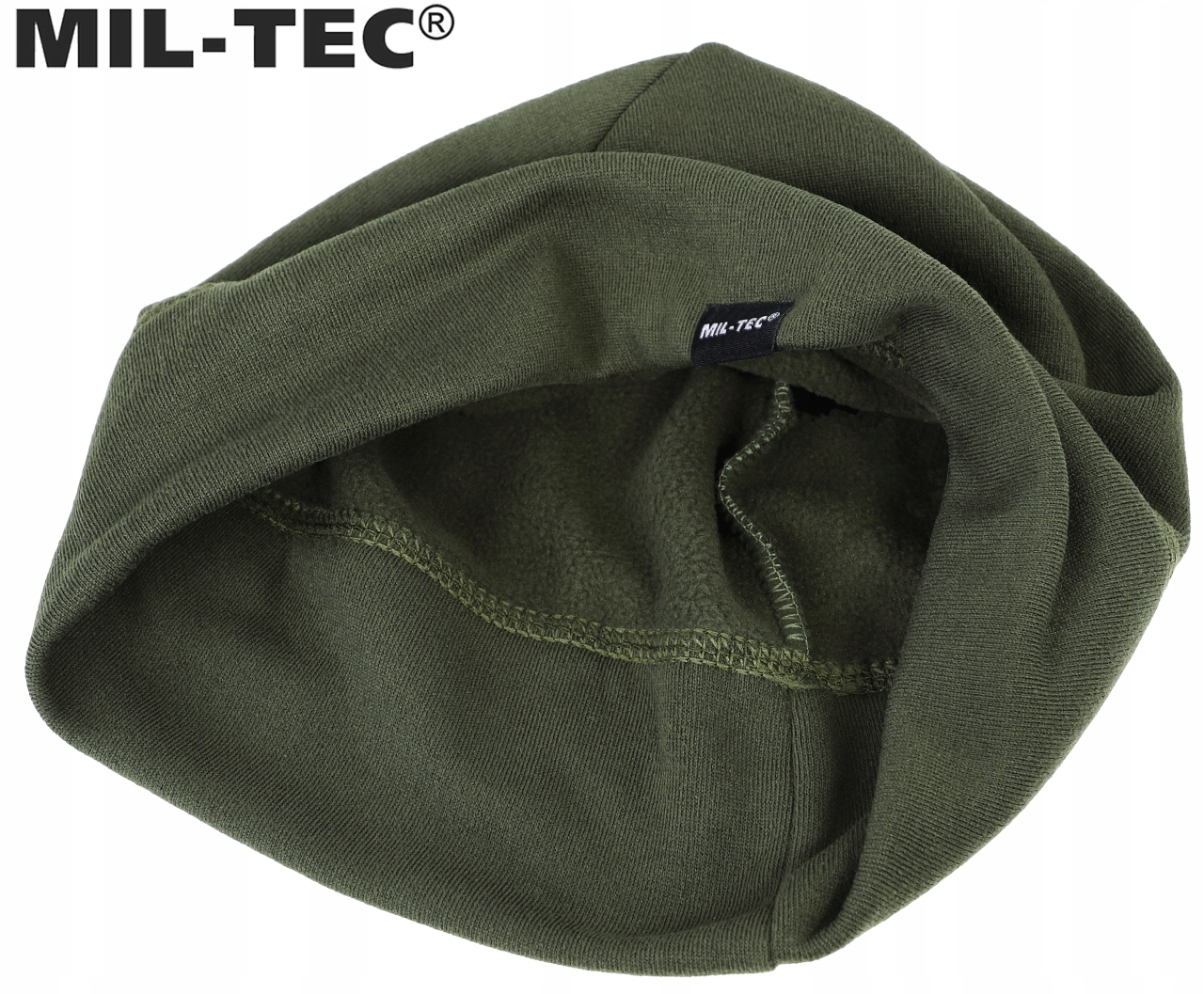CZAPKA TERMOAKTYWNA SPORTOWA MIL-TEC BEANIE SOFT ODDYCHAJĄCA ZIMOWA OLIVE Wzór dominujący bez wzoru
