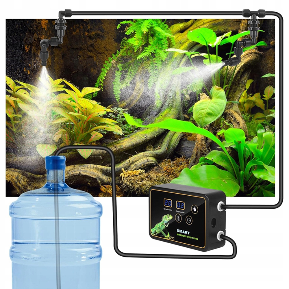 Inteligentny Zraszacz Terrarium Z Timerem Pamięcią Ustawień I Dyszami 360°