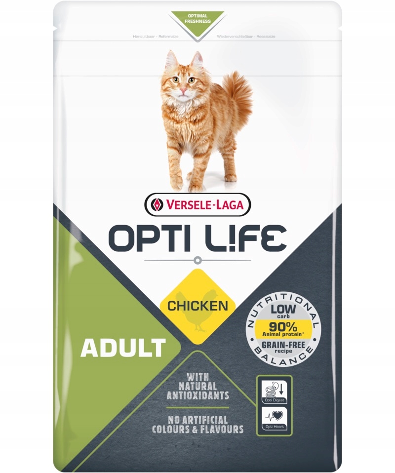 Levně Versele-laga Opti Life Cat Adult Chicken 2.5 kg pro dospělé kočky