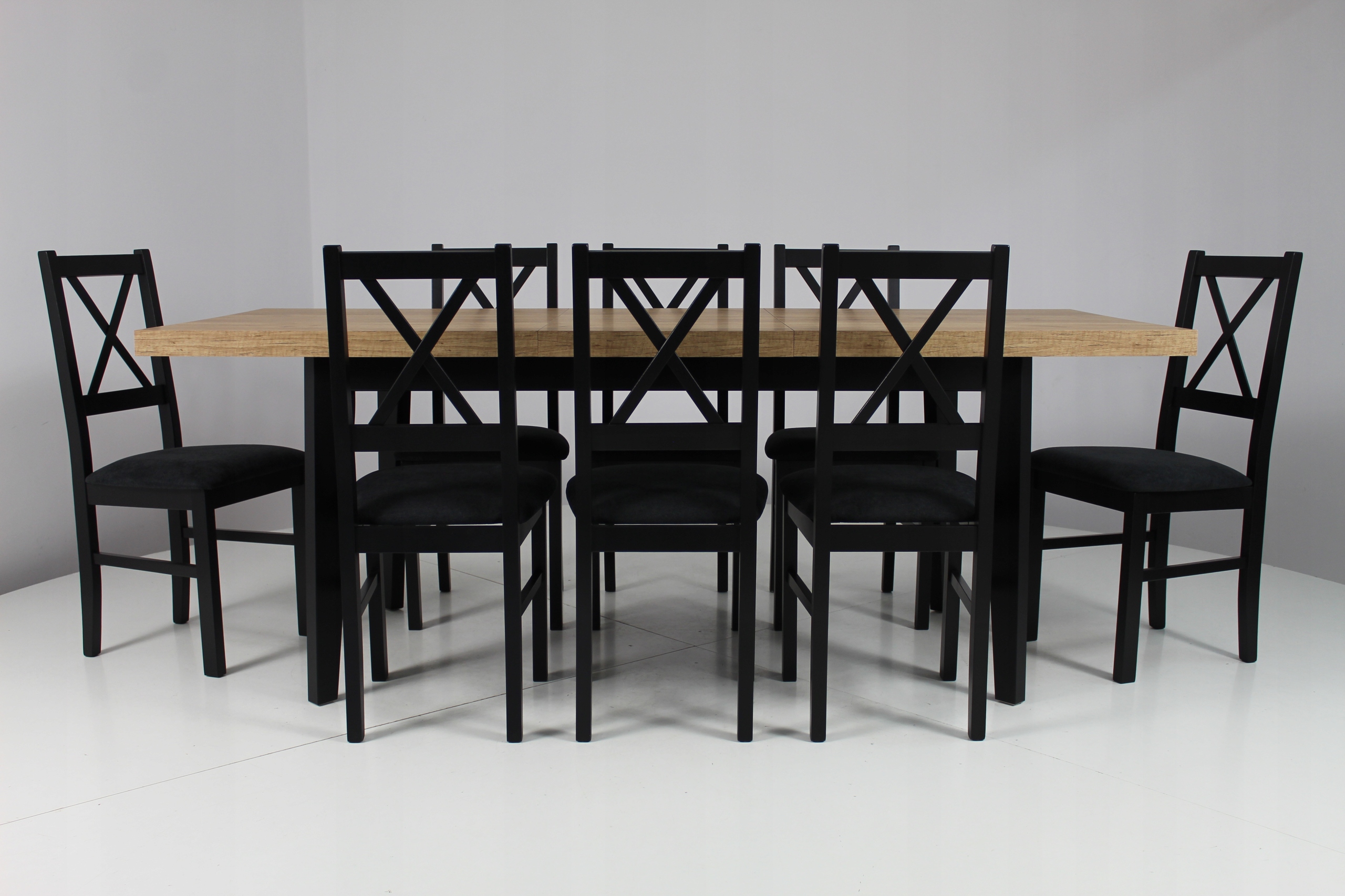 duży rozkładany stół 200/300 DO SALONU kolory Kolor mebla czarny