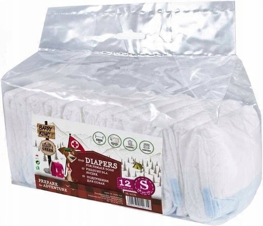 

Barry King Pieluchy Pampersy dla suczki S 28-40cm