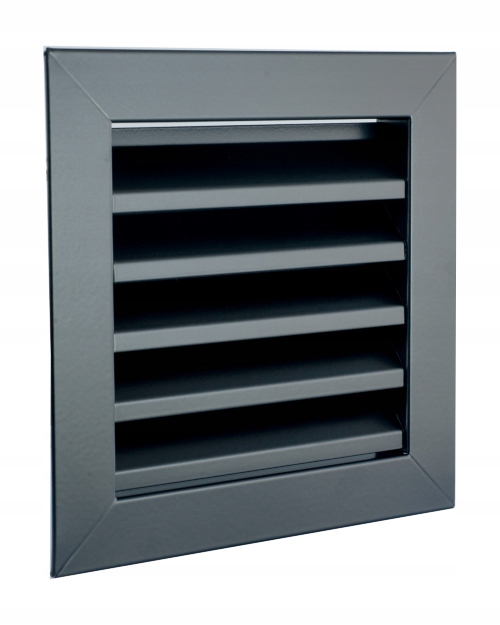 

Kratka wentylacyjna metalowa czarna 140x140 Polska