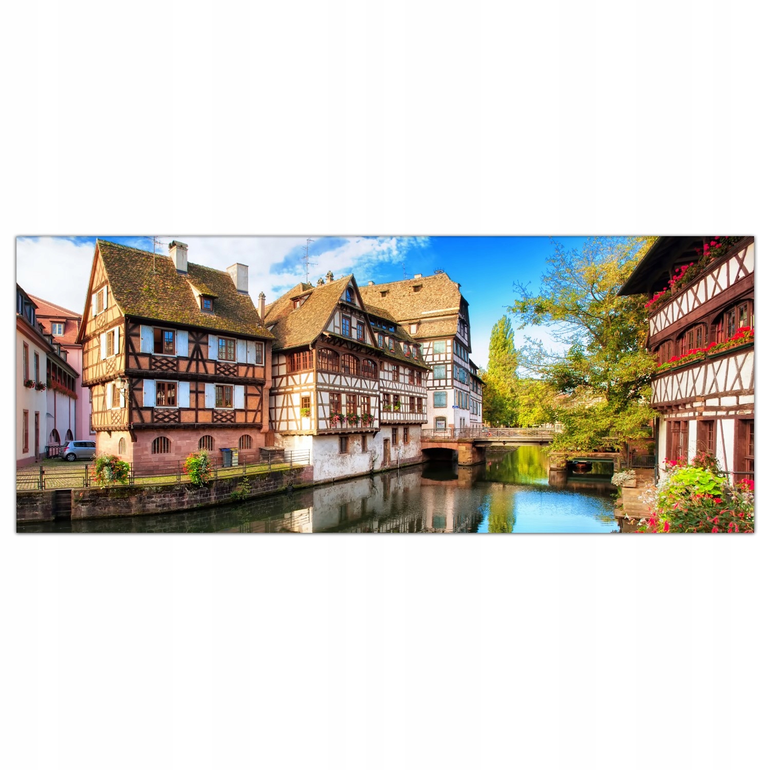 

Hartowany Obraz Szklany Domy Francja Miasto 125x50