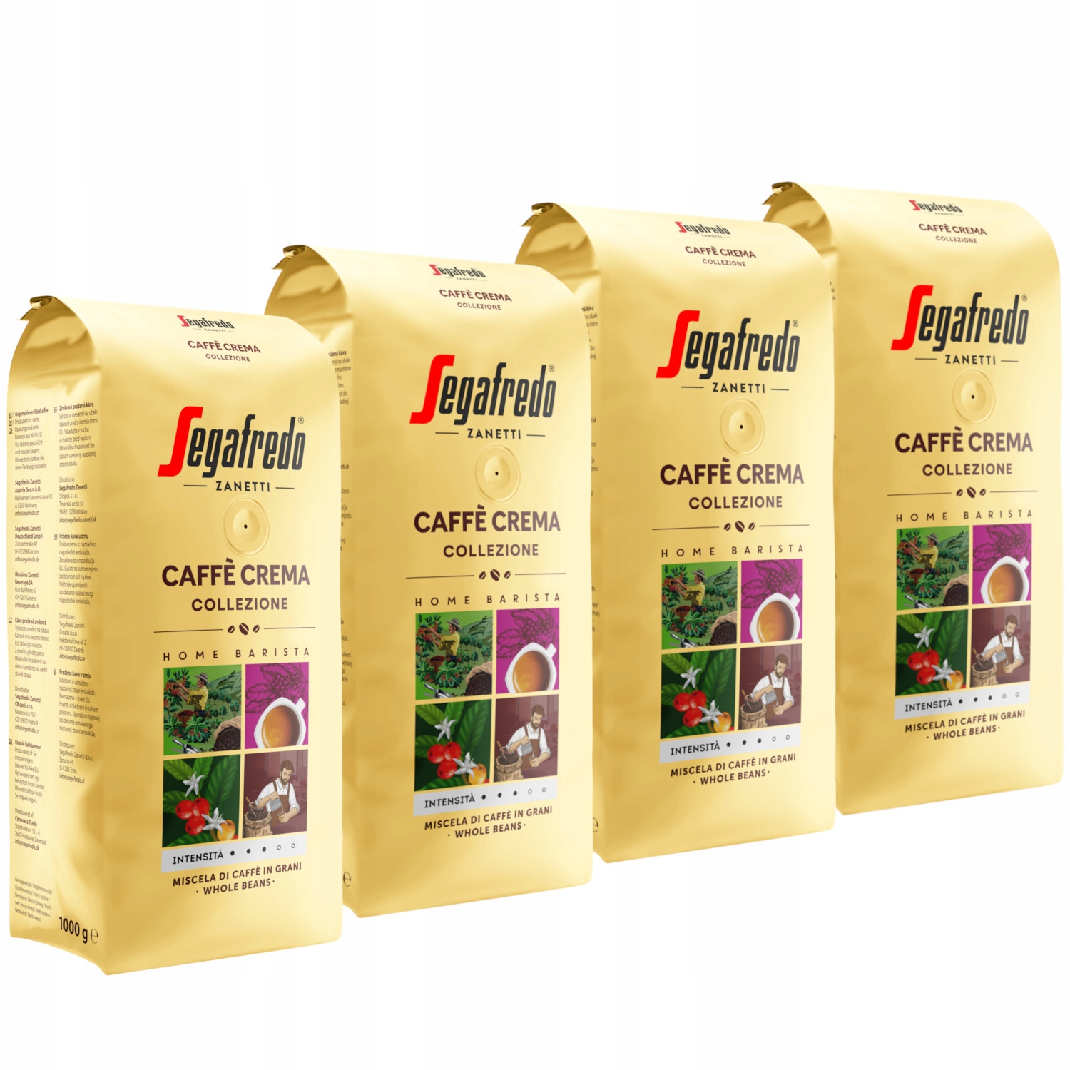 Kawa ziarnista Segafredo Caffè Crema Collezione 4x1 kg