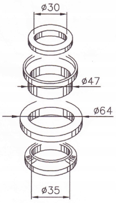 Ložiska Hlavy Rámu Piaggio XEvo 125 07-16 Nové