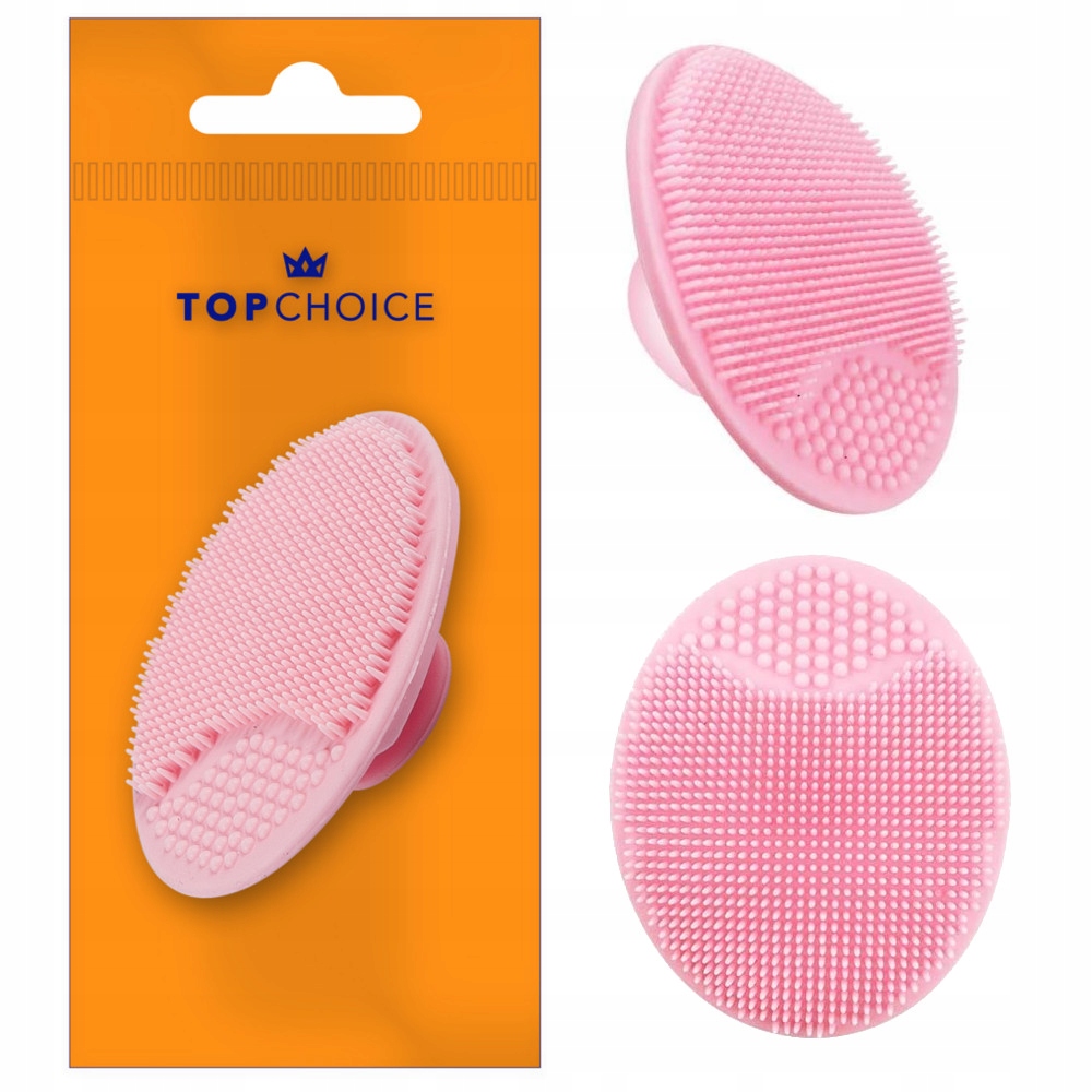 TOP CHOICE GĄBKA SZCZOTECZKA DO MYCIA MASAŻU TWARZY SILIKONOWA