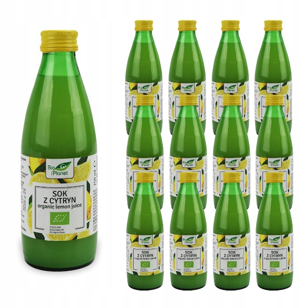 Levně Bio Planet 12x Nfc citronová šťáva 100% Bio 250 ml