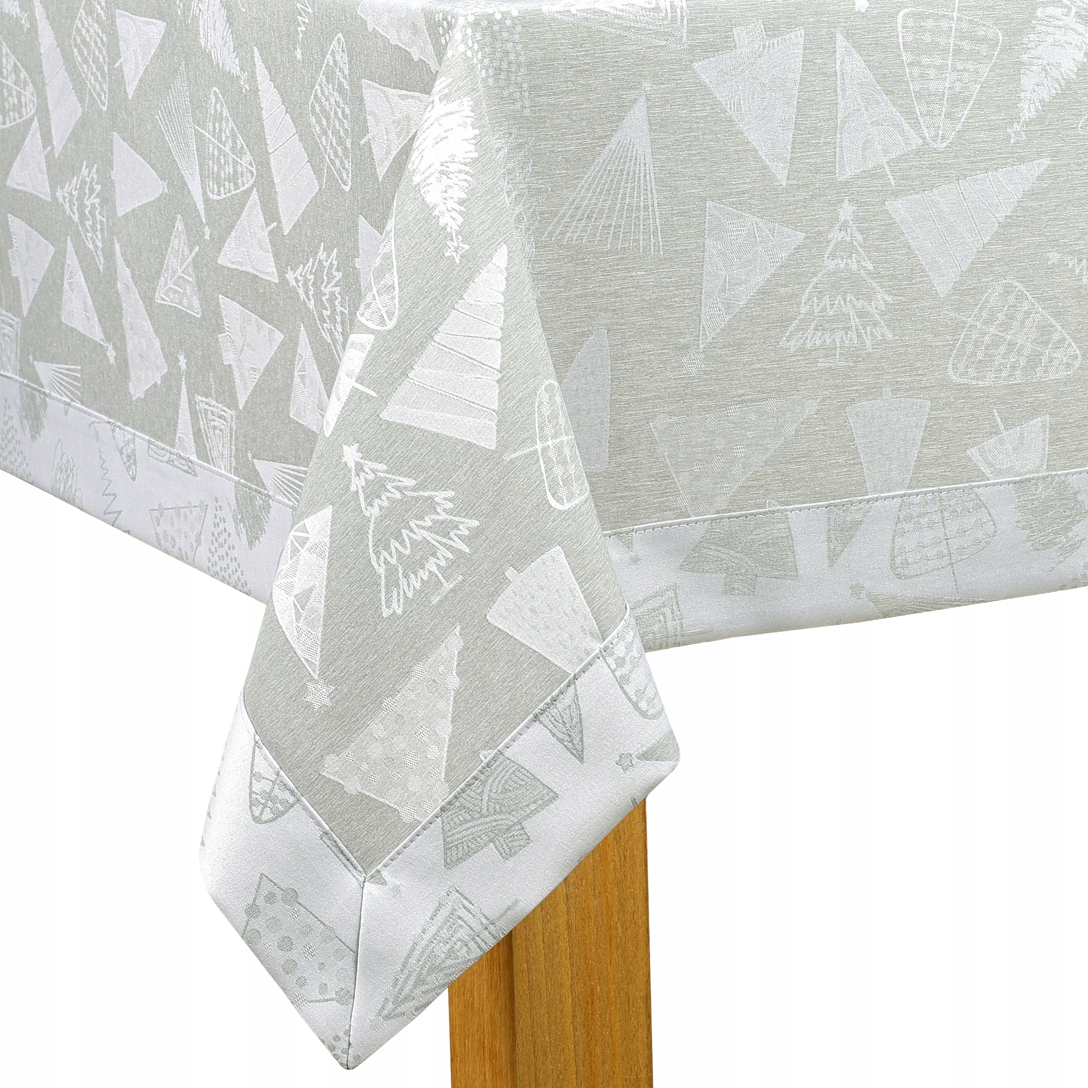 Elegantní vánoční ubrus na Vánoce Zimní vánoční stromky 100 x 180 cm