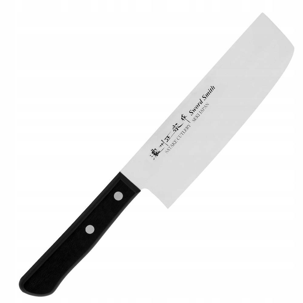 Satake MV Pakka Japonský ostrý nôž Sekáčik Nakiri na sekanie 56-58 Hrc 16 cm