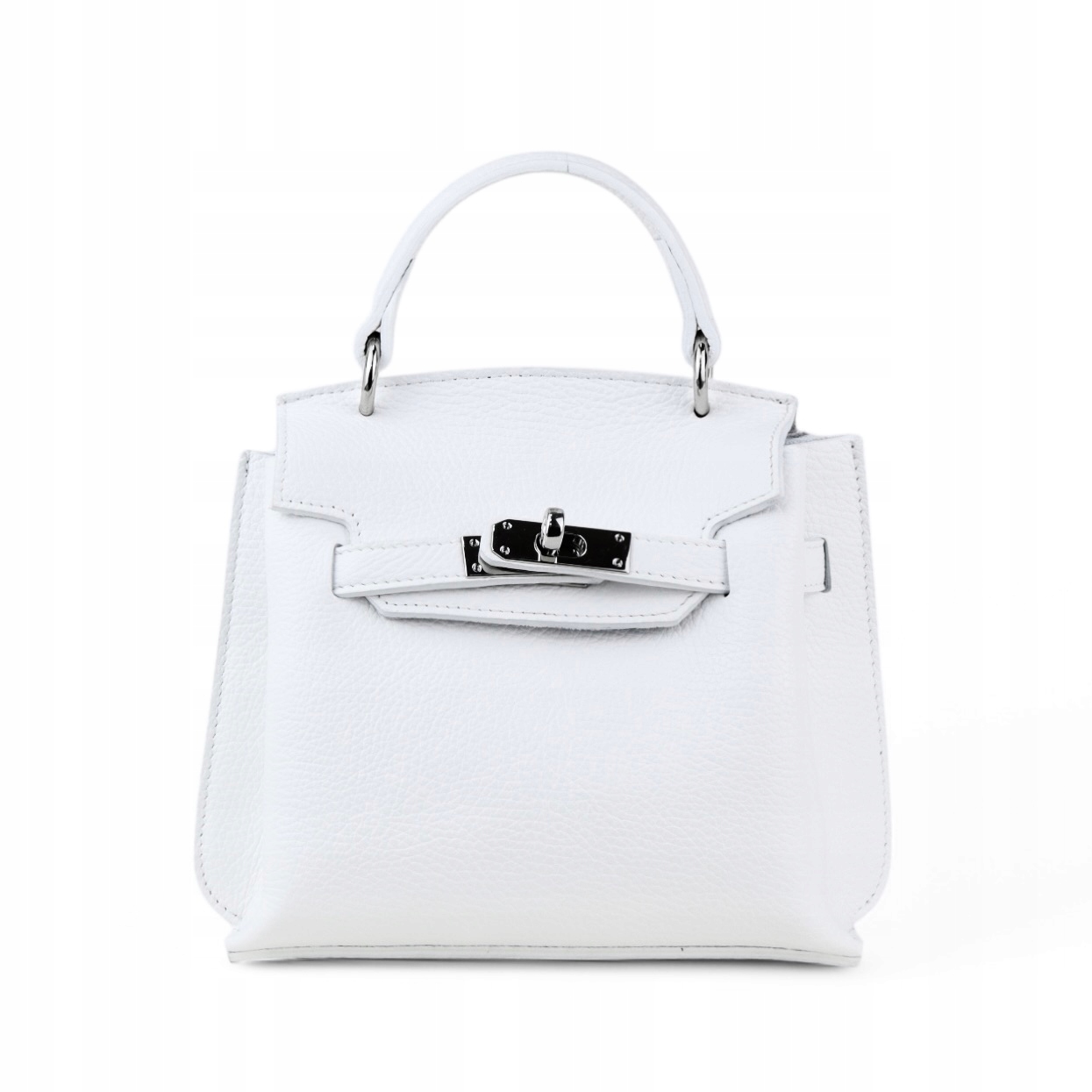 Dámská kabelka z přírodní kůže Aida-M Bílá